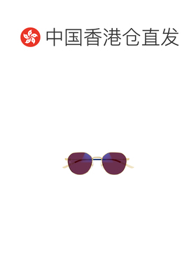 香港直邮GUCCI 女士眼镜 GG0684S001 CO 白色 圆框太阳镜古驰
