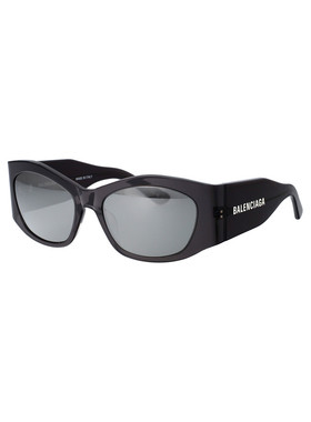 BALENCIAGA 女士眼镜 BB0329S003 SS2025 黑色 几何框太阳镜