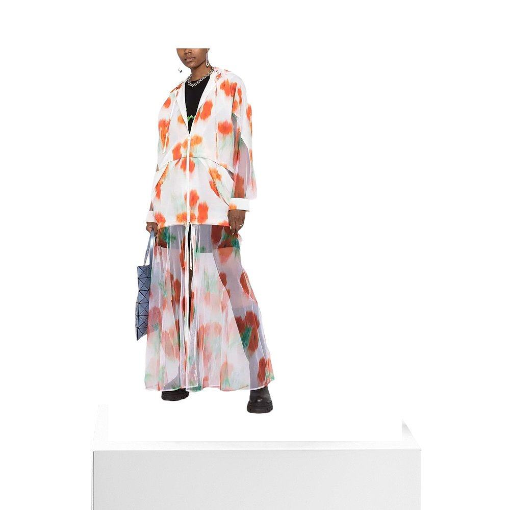 香港直邮KENZO 女士大衣 FB52WOU219G319 SS2021 白色 Tulip prin - 图3