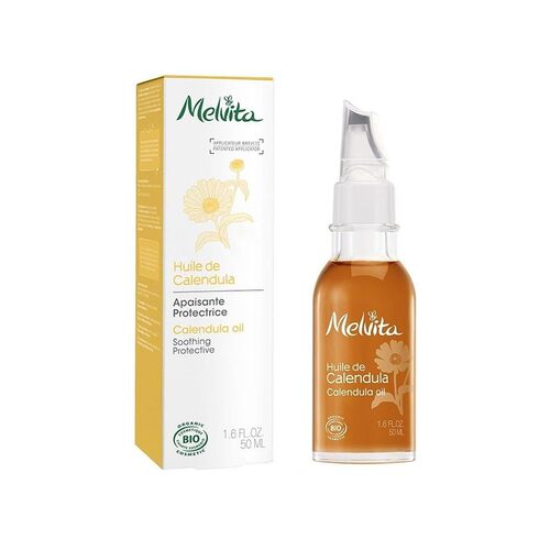 欧洲直邮Melvita蜜葳特 有机金盏花精华油50ml 保湿滋润 舒正品 - 图0