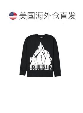 自营Dsquared2 Cotton Men's Sweatshirt - black 美国奥莱直发