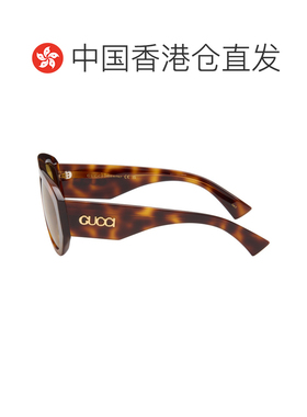 香港直邮Gucci 古驰 男士 棕色 Mask Frame 太阳镜 GG2128S002HAV
