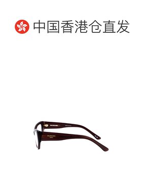 香港直邮BALENCIAGA 女士眼镜 BB0372O004 SS2025 红色 猫眼框平