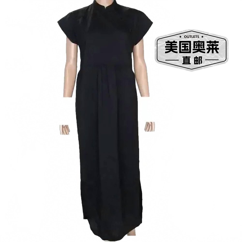 自营bitte kai randWomen's Asymmetric Button Short Sleeve Dre - 图0