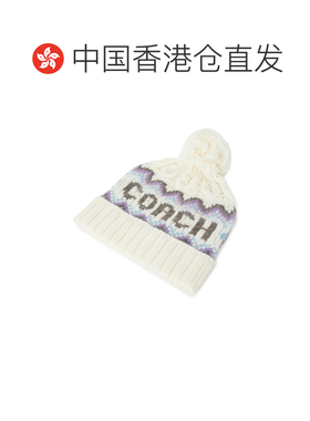 香港直邮COACH 女士帽子 CCL51CAH AW2025 白色 l【付后1h可退】