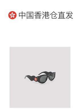 1h可退 香港直邮Casablanca 男士 金属椭圆形波浪纹太阳眼镜 EW02