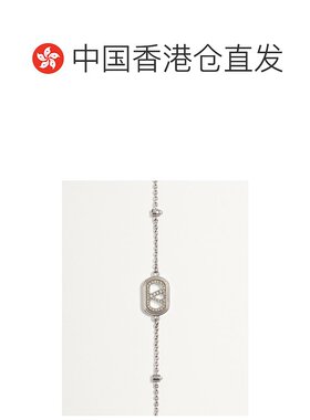 香港直邮VALENTINO 女士手链手镯 WJ0AG0WKDDFF CO 银色 徽标手链