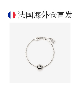 自营欧洲直邮Burberry博柏利 Knight Coin男士银色/黑色镀钯黄铜