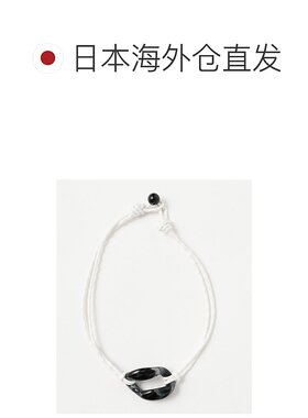 1h可退 日本直邮Ray BEAMS 女士椭圆树脂棉质项链 时尚休闲短款可