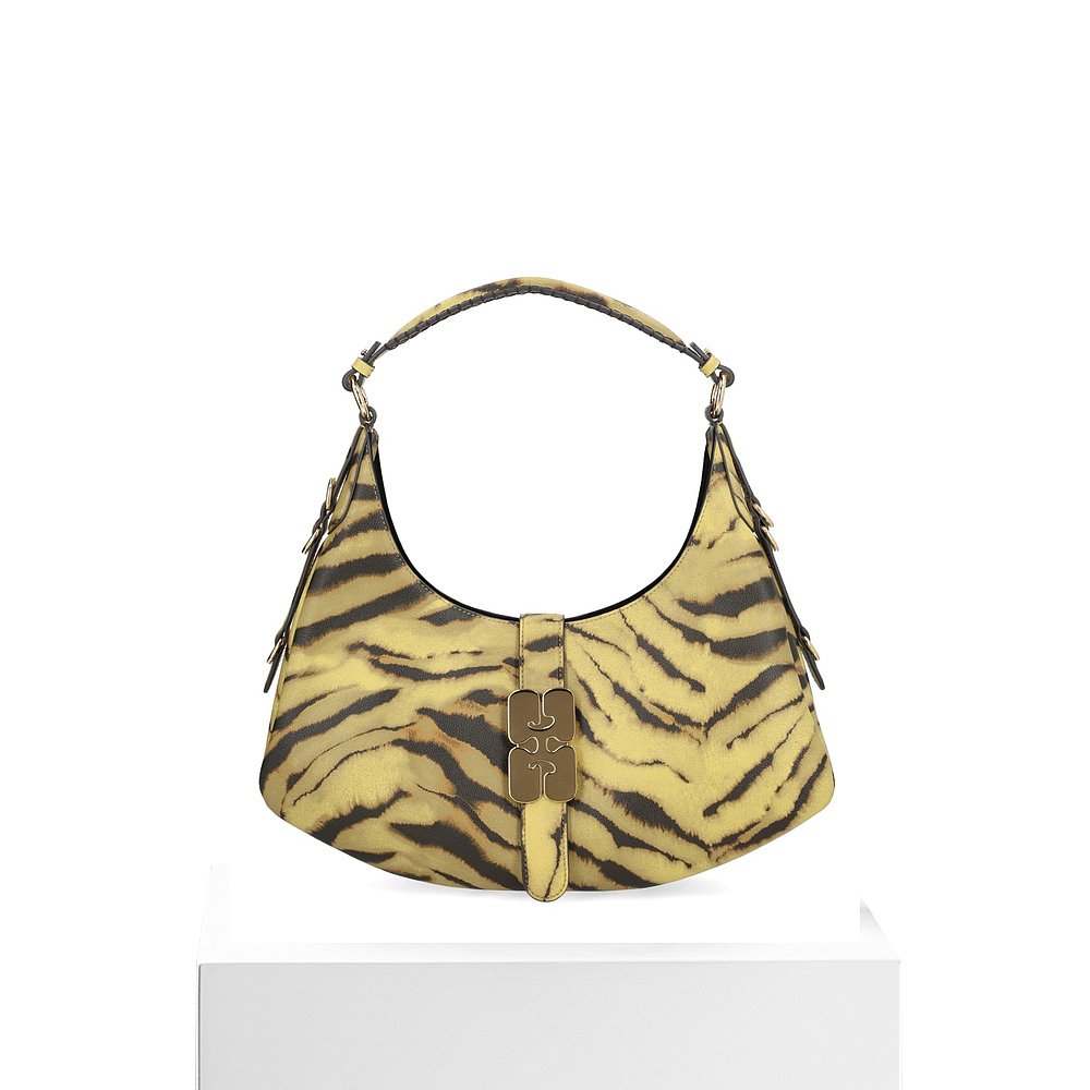 1h可退 GANNI 女士斜挎包 A7128894 AW2025 绿色 Ganni Bag 