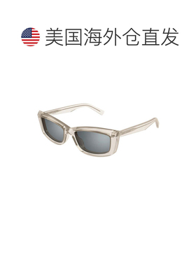 自营saint laurentSL658 003透明米色/银镜-透明米色 美国奥莱直