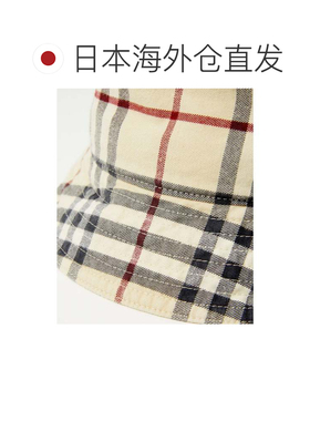 日本直邮CLASSIC BUCKET 帽子 灰色 棉质 格纹 配饰 礼物女士