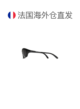 自营欧洲直邮Balenciaga巴黎世家 Bat男士黑色聚酰胺矩形太阳眼镜