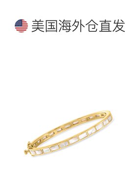 自营 Ross-Simons 18 克拉金珍珠母贝手镯 - 7 英寸 美国奥莱直发