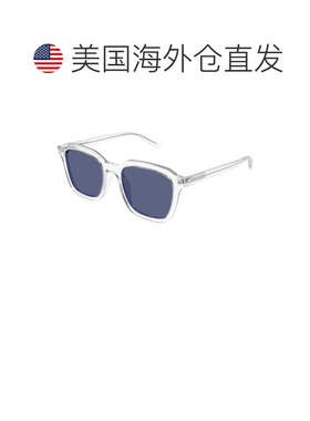 自营saint laurentSl 457超大方形太阳眼镜-蓝色 美国奥莱直发