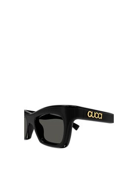 GUCCI 女士眼镜 GG1773SA001 SS2025 黑色 几何太阳镜