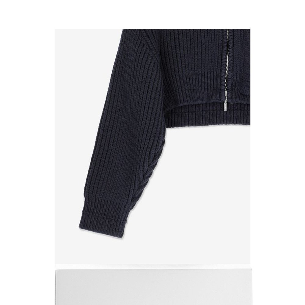 韩国直邮JACQUEMUS 针织231KN1432243380ARCO CROP ZIPUP KNIT CA - 图3