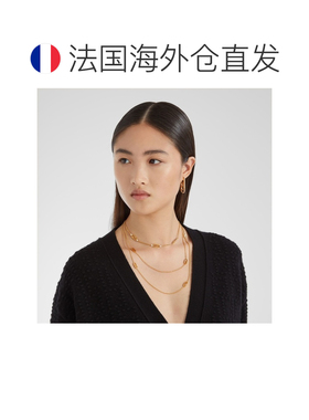 自营欧洲直邮Fendi芬迪 O’Lock女士金色金属项链
