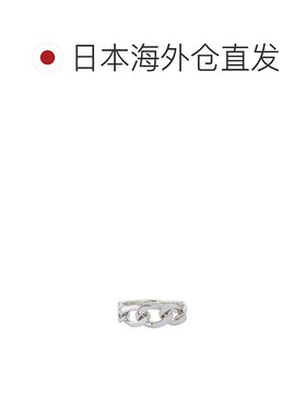 日本直邮Garden of Eden 男士 ID风渐变曲线链戒指 简约设计 银92