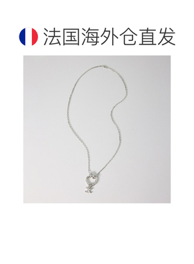 自营欧洲直邮CELINE思琳 Triomphe女士银色镀铑黄铜项链