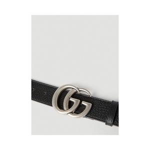【99新未使用】香港直邮潮奢 Gucci 古驰 男士双G扣板皮带
