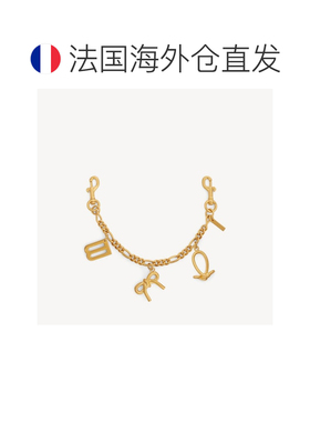 欧洲直邮自营Balenciaga巴黎世家 女士金色黄铜链条钥匙扣/挂饰