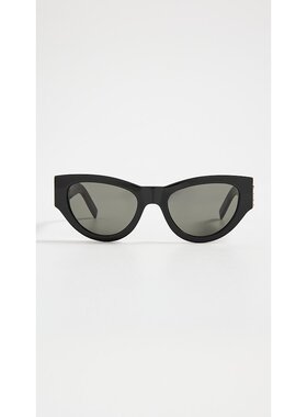 Saint Laurent 圣罗兰 女士 交织图案猫眼太阳眼镜 YVESL20386