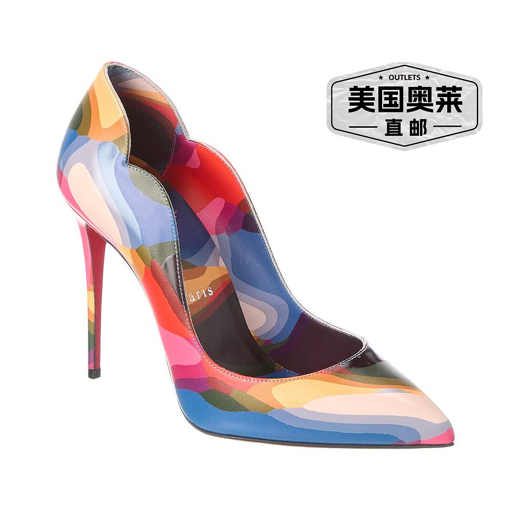 Christian Louboutin Hot Chick 100 皮革高跟鞋 - 多色 【美国奥 - 图0