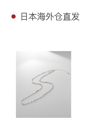 1h可退 日本直邮COCOSHNIK 女士银色方链项链 38cm 7673139399990