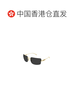 香港直邮GUCCI 女士眼镜 GG2038S001 SS2026 金色 Gucci Block Be