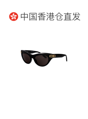 香港直邮BALENCIAGA 女士太阳镜 BB0466S001 SS2026 黑色 BB0466S