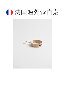 自营欧洲直邮Dior迪奥 Band 女士天然色棉质Cannage拉菲草效果刺