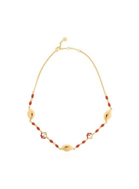 1h可退 FENDI 女士项链 8AL033TL9F1SD1 SS2025 花色 珐琅项链