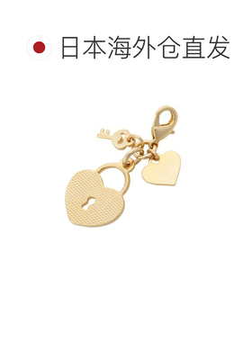 日本直邮Samantha Thavasa Petit Choice 心形挂锁拉链吊饰 红色