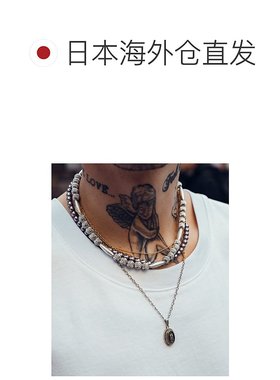 1h可退 日本直邮Subciety 男士女士通用玛利亚图案金属项链 15094