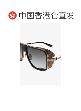 1h可退 香港直邮BALMAIN 男士太阳镜 BPS104F59 SS2023 灰色 徽标