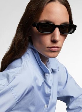 潮奢 Prada 普拉达 女士 矩形太阳眼镜 black黑色 舒适时尚