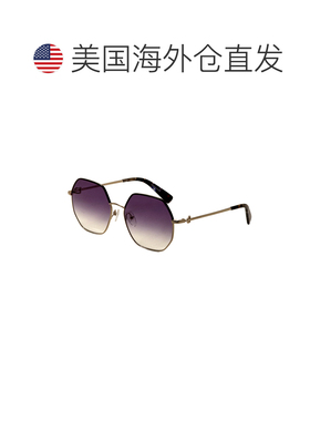自营Longchamp Women's 58 mm Gold Sunglasses - gold 美国奥莱
