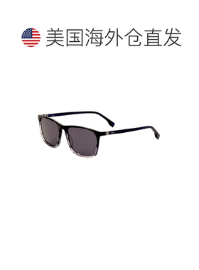 自营Hugo Boss男式56毫米蓝色太阳镜-蓝灰色 美国奥莱直发