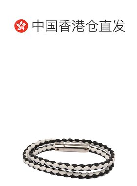 香港直邮TOD'S 男士手链手镯 XEMB1900200FLR0002 黑色 徽标编织