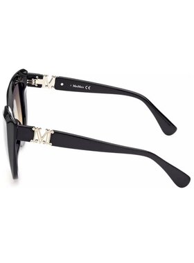 max mara【美国奥莱】直发 MaxMara MM0029猫眼太阳镜-闪亮的黑烟