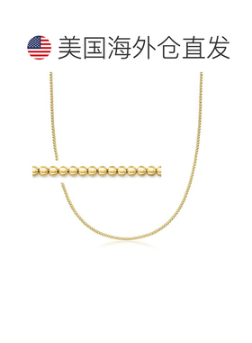 自营RS Pure by Ross-Simons Italian 2mm 18kt Gold Over Sterli