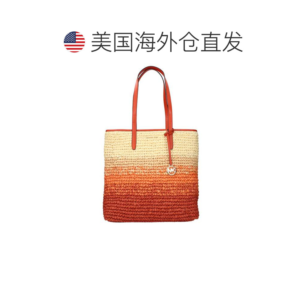 自营Michael Kors Raffia单肩包-橙色 草编包手提包美国直发奥莱,淘宝优惠券,粉丝福利购,淘宝优惠卷