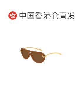 1h可退 香港直邮BOTTEGA VENETA 男士太阳镜 BV1418S004 CO 棕色