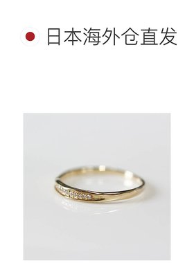 1h可退 日本直邮cui-cui 世界小钻石 戒指 K10YG 黄金 754224