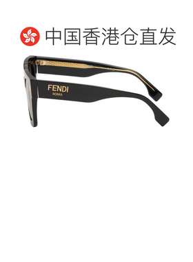 香港直邮Fendi 芬迪 女士 黑色 Square 太阳镜 FE40101IW5001A192