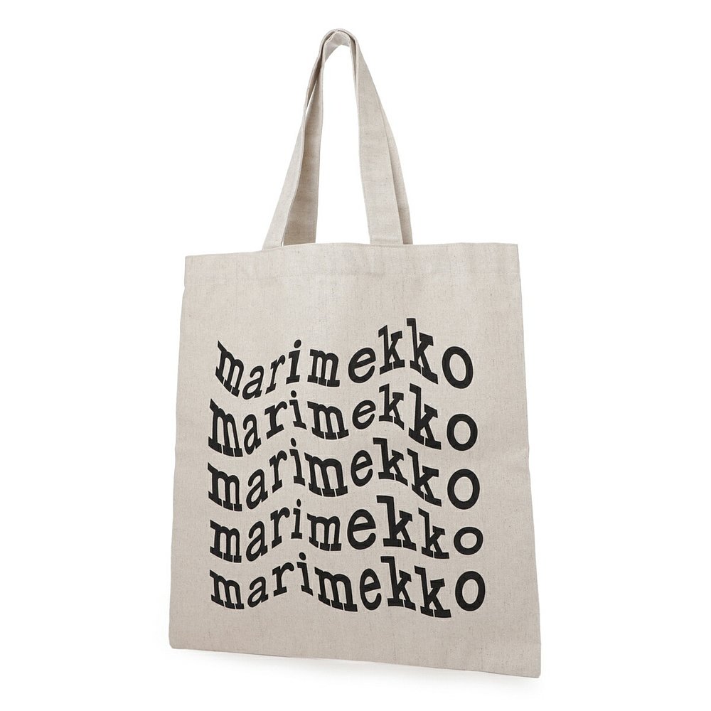 日本直邮Marimekko 手提包白色女士 094599 890 Vankka 徽标放置 - 图2
