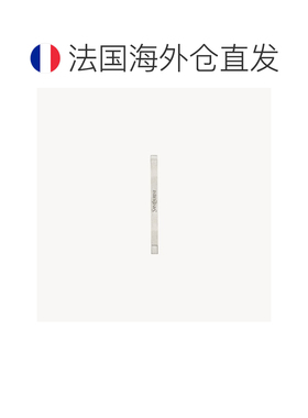 自营欧洲直邮YSL圣罗兰 男士黑色/钯金色黄铜珐琅领带夹