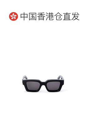 1h可退 香港直邮潮奢 Off-white 女士 灰白色方框太阳镜 OERI008V