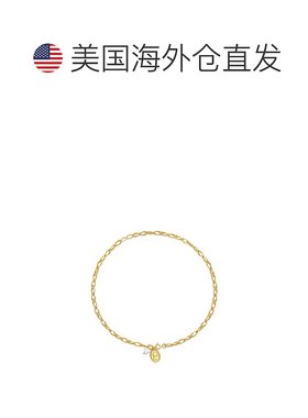 自营 classicharms金色雕刻吊坠和珍珠项链 - 金色 美国奥莱直发